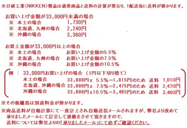 日研送料